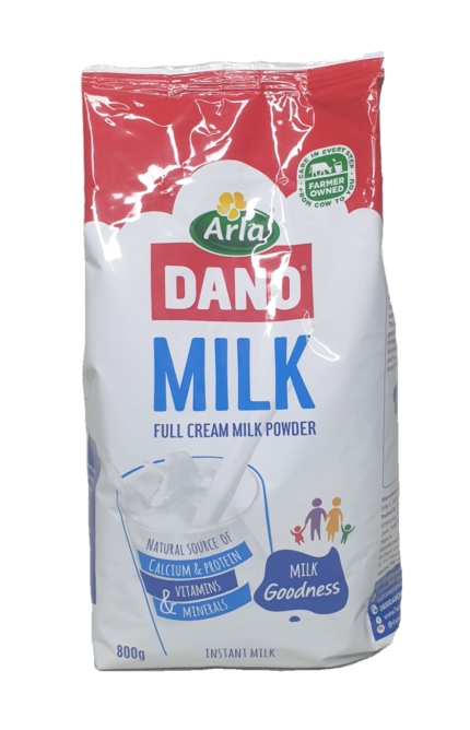 DANO FULL CREAM MILK POWDER REFILL 800g