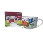 HANA DECAL SOUP MUP WITH SPOON HSM-003 23oz