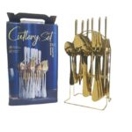 GOLD CUTLERY 24pcs TABLEWARE SET