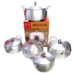 10pc ALUMINUM COOKING POT