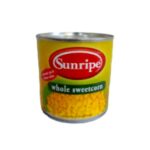 SUNRIPE WHOLE SWEETCORN 185g